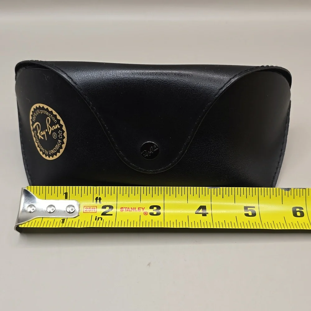 Ray Ban Faux Leather Black Case Only Sunglasses Belt Loop Universal Eyeglasses